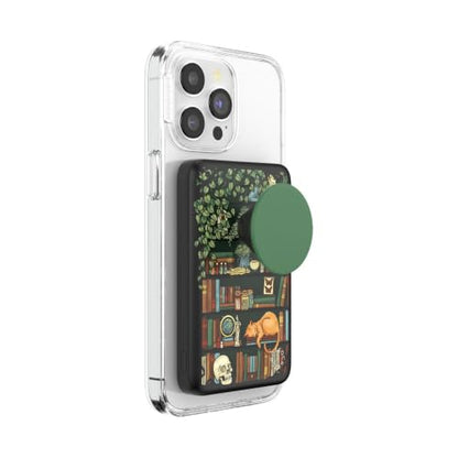 PopSockets PowerPack Phone Charger with MagSafe- Storied Shelves - color: Storied Shelves