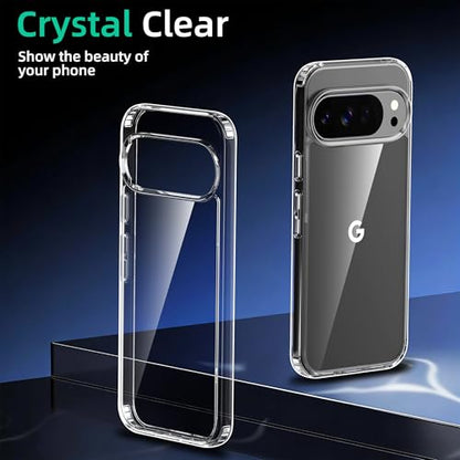 ONES for Google Pixel 10 Pro / 10 Slim Case Clear, PC + TPU Hybrid, Military-Grade Drop Gurad, Anti-Yellowing, Anti-Slip, Shockproof Silicone Hard Cover, Scratch Resistant, Transparent Case - color: HD Highly Clear, size: Pixel 10Pro / 10
