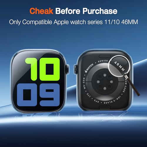 EGV for Apple Watch Series 10/11 Screen Protector 46mm [Auto Install Box] - size: 46mm