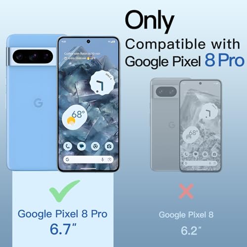 JETech Full Coverage Screen Protector for Google Pixel 8 Pro, 2+2 Pack - size: Pixel 8 Pro