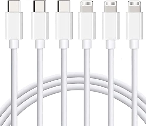 Mitesbony iPhone Charger [MFi Certified] 3Pack 6FT USB C to Lightning Cable - size: 6FT