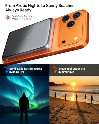 TORRAS MiniMag Pro iPhone 18 Pro Max Portable Charger Power Bank, 10000mAh - color: Mist Silver