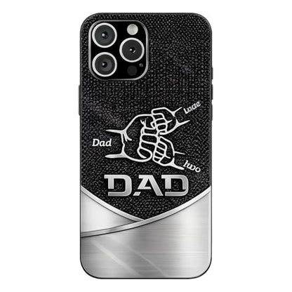 Dad The Man The Myth The Legend First Bump - Personalized Father Full Print Phone Case Custom Smartphone Cover Protective Shell Unique Birthday Present for Men Multicolor