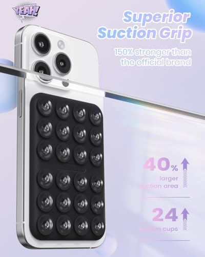 Klearlook Magnetic Suction Phone Mount for MagSafe Case, Black - color: Black