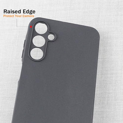 TENOC Phone Case for Samsung Galaxy A15 4G/5G, Black Case Anti-Fingerprint Protective Bumper Matte Cover - color: Black Matte, size: A15