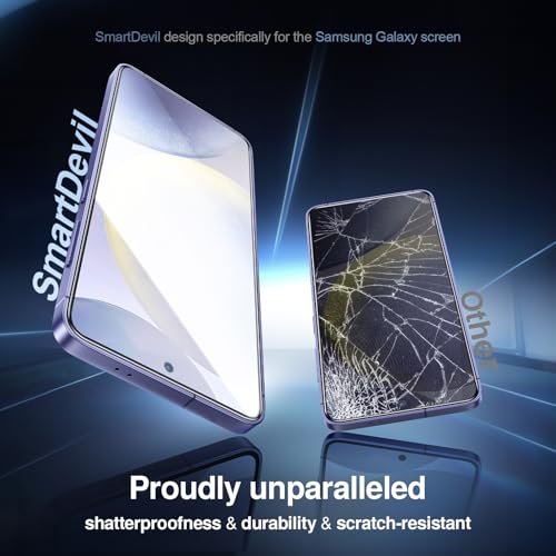 SMARTDEVIL 3 Pack for Samsung Galaxy S24 Screen Protector | Finger Print Reader Compatible, Fast & Easy Installation, Clear 9H Tempered Glass Film, Alignment Frame Dust-Free Bubble-Free - size: For Samsung Galaxy S24