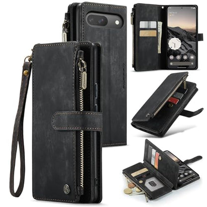 Google Pixel 10/Pixel 10 Pro 5G Wallet Case with Card Holder,Black - color: Black, size: Pixel 10/10 Pro 6.3 Inch