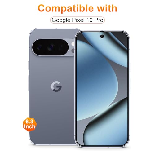 2 Pack for Google Pixel 10 Pro Anti-Glare Matte TPU Screen Protector, Smooth and Responsive Touch Screen Protector Film for Gamming, [Support Fingerprint Unlock] [Self-Healing] [Not Glass] - size: pixel 10 Pro privacy screen protector