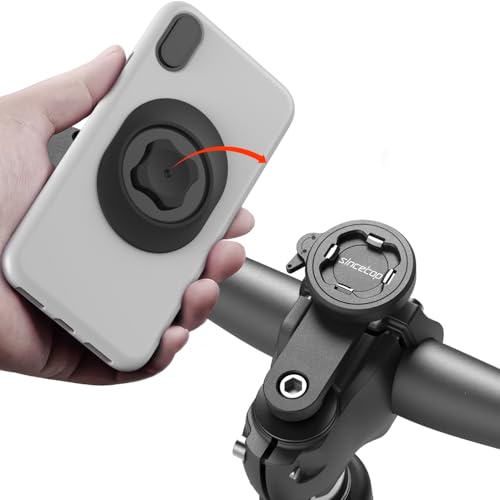 Bike Phone Mount,Aluminum Gravel/MTB/Road EBike Stem Cap Holder,M6 Screw - color: 【2nd Gen】Stem Cap Mount-Black