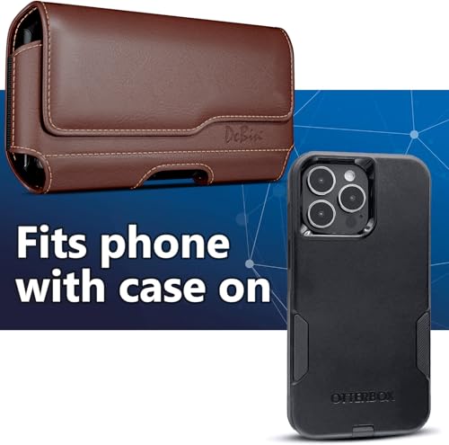 Case for Galaxy S25 Ultra, S24 Ultra 5G, S24 FE, S23 Ultra, S22 Ultra, S21 Ultra, Note 20 Ultra - Cell Phone Belt Holster with Clip Carrying Pouch Holder Cover Brown - color: Brown, size: Samsung Ultra