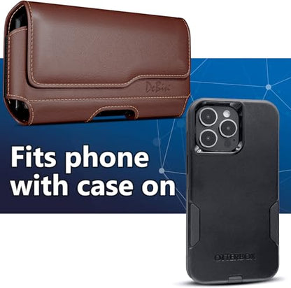 Case for Galaxy S25 Ultra, S24 Ultra 5G, S24 FE, S23 Ultra, S22 Ultra, S21 Ultra, Note 20 Ultra - Cell Phone Belt Holster with Clip Carrying Pouch Holder Cover Brown - color: Brown, size: Samsung Ultra