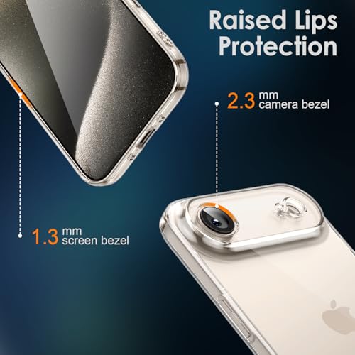 Shamo's Clear Slim Soft-Touch TPU Case for iPhone Air – Non-Slip Grip, Shock-Absorbing Protection, Ultra-Slim, Anti-Yellowing, Scratch-Resistant, Wireless Charging Compatible (for iPhone Air) - size: For iPhone Air