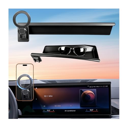 Car Phone Holder for BMW X5/X6 2026 2025 2024 & X7 2026 2025 2024 2023 (Only for 14.9-Inch Screen) 360° Rotation Magnetic Cell Phone Mount, Compatible with Magsafe, Does Not Affect Air Vent - size: Fit for 2024-2026 X5/X6 & 2023-2026 X7, 14.9-Inch