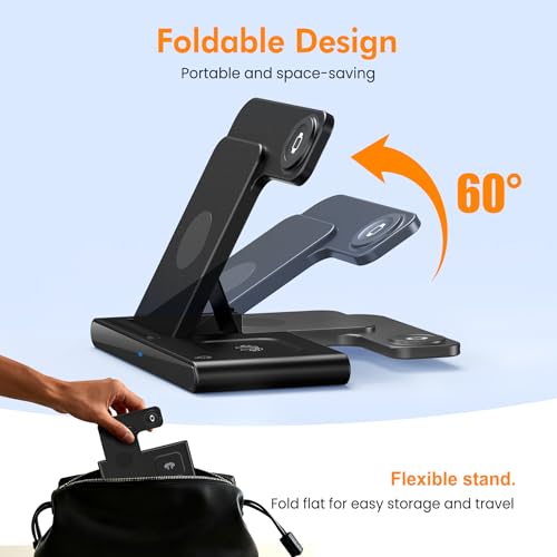 Wireless Charger Fast Charging Station 3 in 1 Charger Stand Home