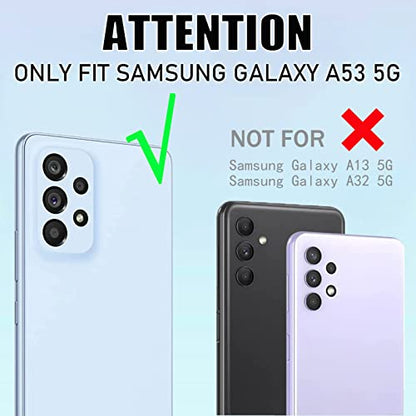 Compatible for Samsung Galaxy A53 5G Case with Screen Protector, Spider Cool Full Body Heavy Duty Galaxy A53 Case for Boys Men Black Shockproof 3-Layer Protective Case 6.5IN - color: Gray