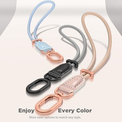 SURPHY Phone Wrist Strap, Keychain Wristlet, Phone Lanyard with Tether Tab - color: Pink