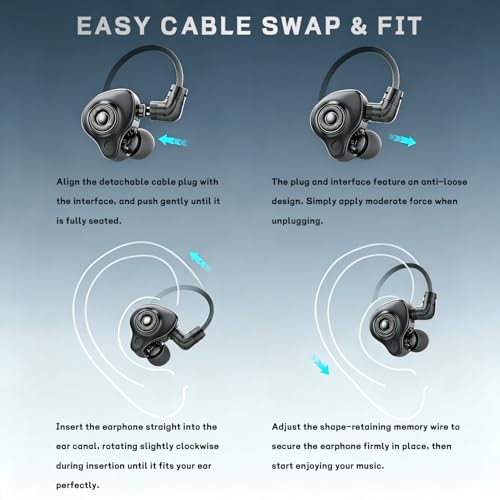 Wired in-Ear Headphones with Mic, Lightning Connector for iPhone,HiFi Sound Earphones with Volume Control, S25 Black - color: Black