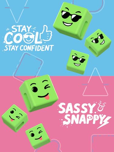 Teens Girls Gifts Stocking Stuffers for Women Phone Holder with Funny Cube - color: Purple&Green + Blue&Green