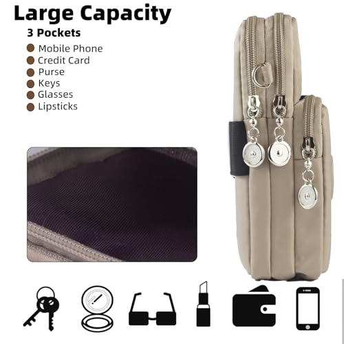 JANKS Small Crossbody Bags for Women Mini Cell Phone Purses Handbag Shoulder Bag - color: 010 Beige