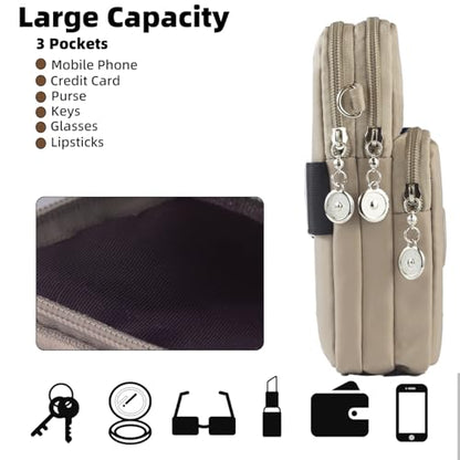 JANKS Small Crossbody Bags for Women Mini Cell Phone Purses Handbag Shoulder Bag - color: 010 Beige