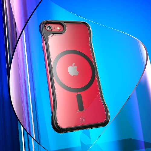 REBEL Magnetic Case for iPhone SE 2022 [Flex Series] Clear, MagSafe Compatible, Exposed Sides, Non-Yellowing, Protective Shockproof iPhone SE 3 Case/SE 2020/iPhone 8, 4.7 Inch Phone (Crystal Clear) - color: Crystal Clear, size: iPhone SE