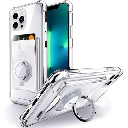 Shields Up for iPhone 12 Pro Max Case with Card Holder Stand, 6.7", Clear - color: Clear, size: iPhone 12 Pro Max