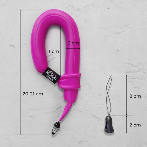 Waterproof Phone & Camera Float Wrist Strap for Underwater | Waterproof Float Strap Compatible with GoPro Hero 13, Insta360 X4, DJI Action 5 Pro, iPhone, OM System TG-7 & Kodak WPZ2 - color: Pink Blush