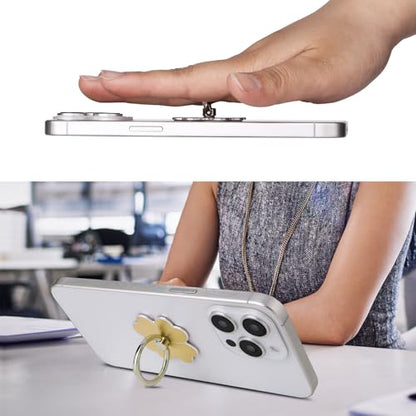 4pc-Cell Phone Ring Stand,Cell Phone Ring Holder Flower,360 Rotate and 180°Angle Adjustable Metal Finger Ring Socket Grip Kickstand for Smartphones