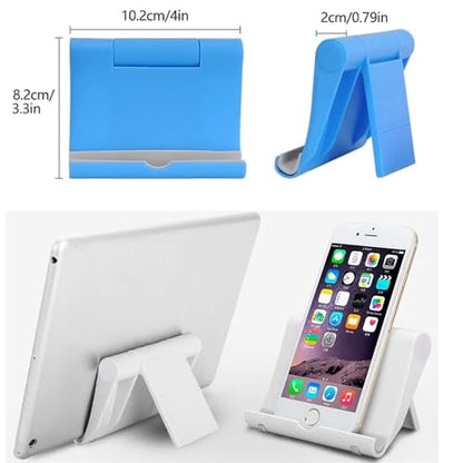 4Pcs Cell Phone Stand Holder for Desk Adjustable Compatible with iPhone 14 13 12 11 8 Pro Max SE XS XR Plus Samsung Galaxy Note20 S20 S10 S9 S8 Cell Phone Holder Foldable (4 Color) - color: 4 Color