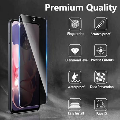 3 Pack Privacy Screen Protector for Motorola Moto G Power 5G 2024 - size: Moto G Power 2024 FK3