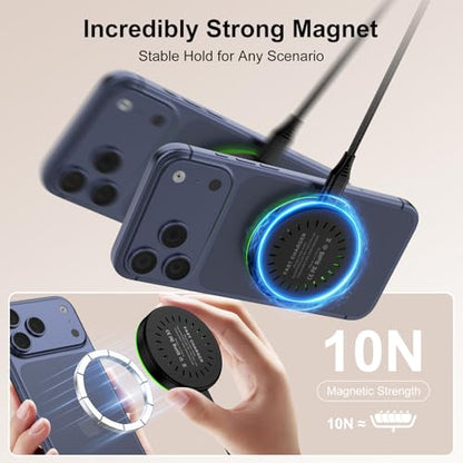 25W Magnetic Wireless Charger Pad for Samsung S26 Ultra S26+ S26 S25 Ultra - color: Black-2