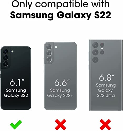OtterBox Defender Series Case for Samsung Galaxy S22 (Only) - Holster Clip Included - Microbial Defense Protection - Non-Retail Packaging - Black - color: Black