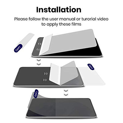 Galaxy S21 Plus Privacy Screen Protector Full Adhesive Soft Film (NOT Tempered Glass), Case Friendly Support In-Screen Unlock, Glossy Finish 2 Way Anti Spy Protection for Samsung S21+ Plus 5G, 2 Pack - size: S21 Plus