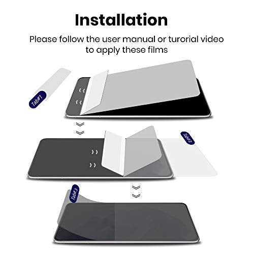 Galaxy S21 5G Screen Protector Matte Privacy Full Adhesive Soft Film (NOT Tempered Glass), Support Fingerprint Unlock Matte Finish Surface Anti Glare 2 Way Anti Spy Privacy Protection for