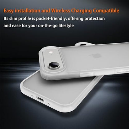 for iPhone 17 Air Case Translucent Matte Phone Cover, [10 FT Military Grade Drop Protection] Slim Durable Shockproof Protective Bumper (Frosted White, 17 AIR) - color: Frosted White, size: iPhone 17 Air