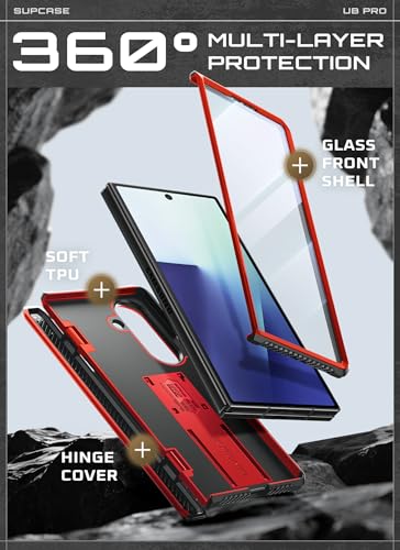 SUPCASE for Samsung Galaxy Z Fold 7 Case with Built-in Kickstand, Ruddy - color: Ruddy