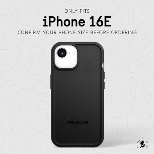 Pelican Protector iPhone 16e/15/14/13 Case -Rugged MagSafe Phone Case-Black | Magnetic Phone Case w/16ft Military-Grade Drop Protection - Anti-Scratch, Heavy Duty Phone Cover for iPhone 16e/15/14/13 - color: Black - P, style: Protector