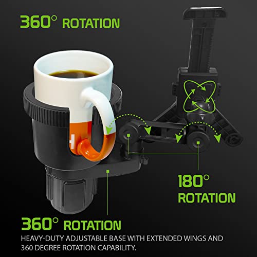Cellet Tablet Mount with a Cup Holder Base Compatible for Apple iPad Pro, Air, Mini, Samsung Galaxy Tab, Surface Go (Extra Cup) - style: Tablet Extra Cup
