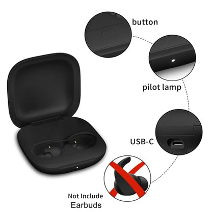 Charging Case Compatible for Beats Fit Pro, Portable Charger Case Replacement with Pairing Sync Button, 700mAh Built-in Battery (Headphones Not Included)