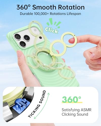 SYNCWIRE Magnetic Phone Ring Holder, for MagSafe Phone Grip Stand Kickstand - color: Melon Pop