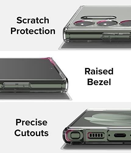 Ringke for Samsung Galaxy S23 Ultra Case [Fusion Magnetic Matte Clear] | Compatible with MagSafe, Oil & Dirt Resistant, Anti-Fingerprint Technology Prevents Oily Smudges, Feels Velvety Soft - size: Galaxy S23 Ultra