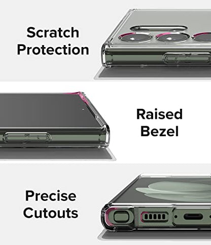 Ringke for Samsung Galaxy S23 Ultra Case [Fusion Magnetic Matte Clear] | Compatible with MagSafe, Oil & Dirt Resistant, Anti-Fingerprint Technology Prevents Oily Smudges, Feels Velvety Soft - size: Galaxy S23 Ultra