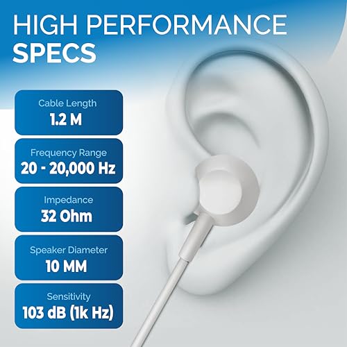 Philips Wired Earbuds USB C with Microphone, in Ear Type C Headphones with mic, Powerful Bass, Lightweight, USB-C Wired Earphones, 3-Button in-line Remote Ear Buds