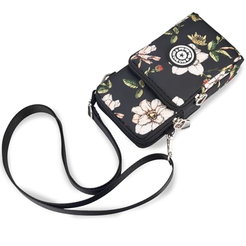JANKS Small Crossbody Bags for Women Mini Cell Phone Purses Handbag Shoulder Bag - color: 013 Hanlan Flower
