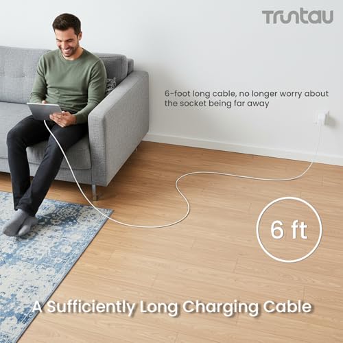 6FT USB A to USB C Cable, 60W Fast Charging Cable Compatible with iPhone 17/17 Pro Max/16/16e/16 Plus/15 Pro Max, Samsung Galaxy S24/S23/S22/S21 Ultra, iPad Gen 4/5/6, CarPlay, White - color: White, size: 6FT A to C