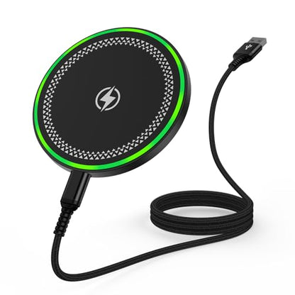 15W Wireless Charger Pad for Motorola Razr 2024 Moto G Stylus 5G 2025 - color: Black