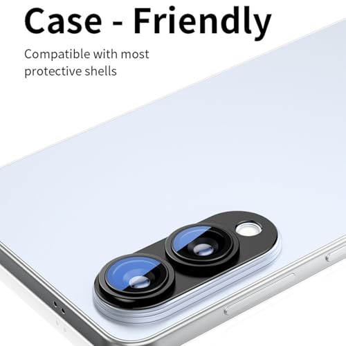 Shockproof Aluminum Alloy Phone Camera Protector Full Coverage Anti-Scratch Shield with Clear Film Guard Camera Guards with Hydrophobic Coating