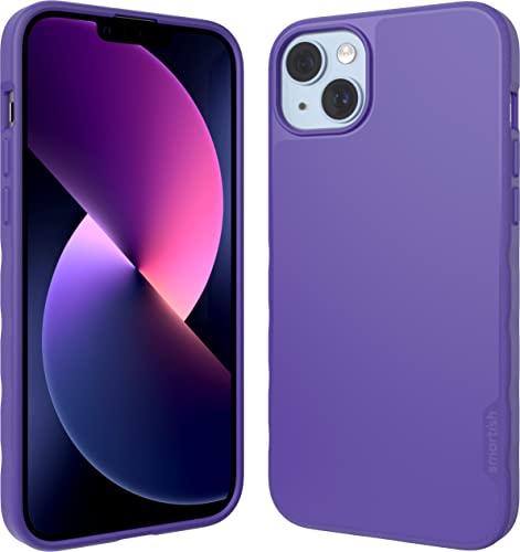 Smartish iPhone 14 Plus MagSafe Case, Gripmunk, Slim Grip Case, Purple | Thin, Grippy & Protective, Magnetic with Microfiber-Lined Interior, Drop-Tested from 6 Feet, Raised Edges for Screen & Camera - color: You're Just Jelly (MagSafe), size: iPhone 14 Pl