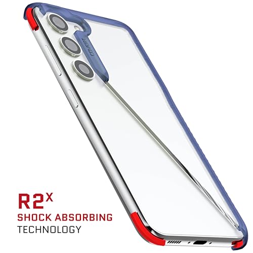 Ghostek Covert Samsung Galaxy S23 Case Clear with Military Grade Shockproof Protection, Non-Slip Grip, Protective Silicone Phone Cover Designed for 2023 Galaxy S23 (6.1") (Blue) - color: Blue [Limited], size: Galaxy S23
