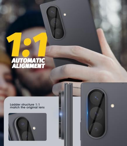 (3 Pack) Orzero Camera Lens Protector Compatible for Samsung Galaxy Z Fold 8 Ultra/Fold 7, Protector de Cámera Tempered Glass 9H Precise Camera Cutouts Anti-Scratch Does Not Affect Night Shots and Flash - size: Samsung Galaxy Z Fold 7